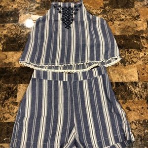 Hollister two piece tank top and shorts set